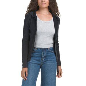 CYRUS Black Long Sleeve Zip Up Hoddie